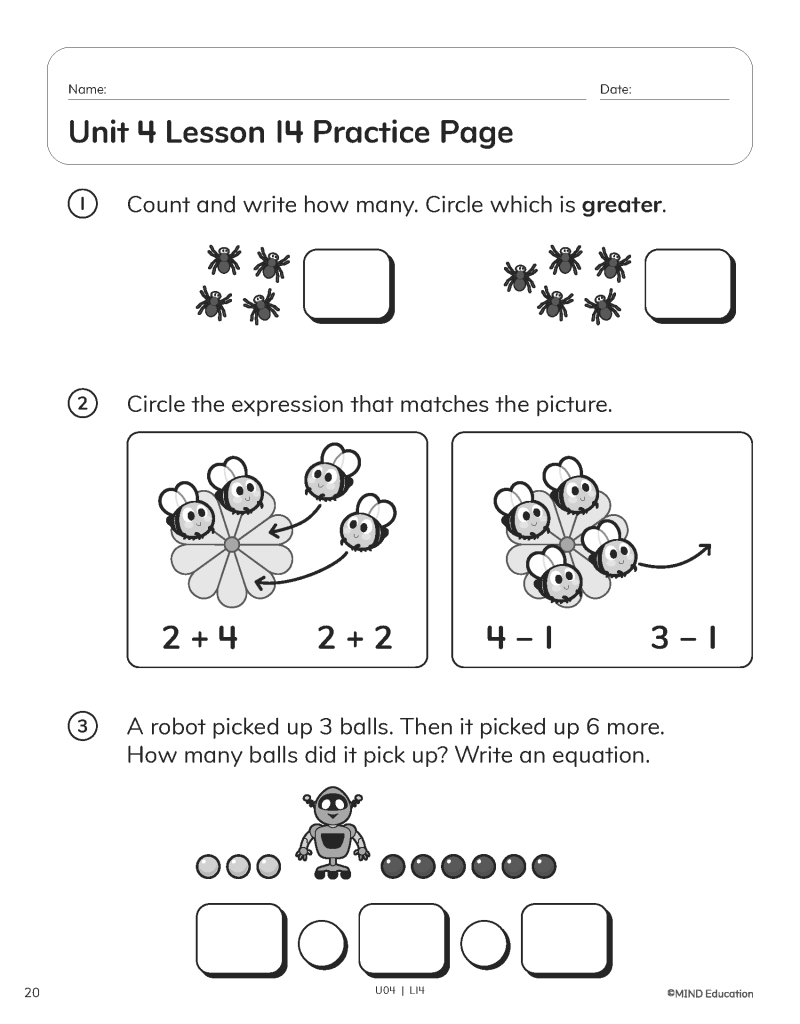 Worksheet Design - MIND Educattion